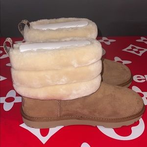 UGG Unisex-Child Fluff Mini Quilted Fashion Boot
